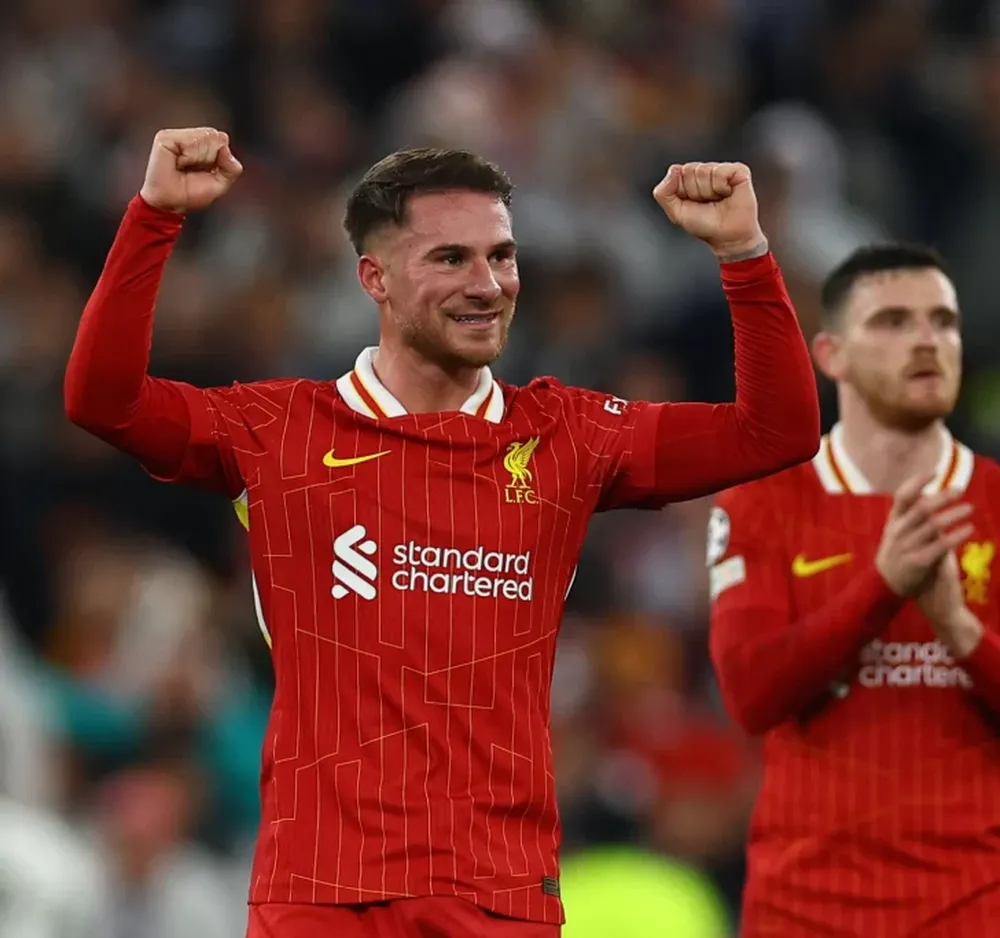 GOLEADOR. Mac Allister abrió el camino para la victoria del Liverpool ante Real