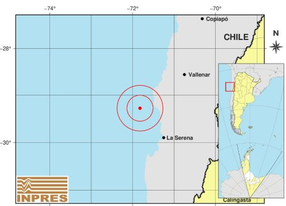 Dos sismos registrados en Chile se percibieron en San Juan