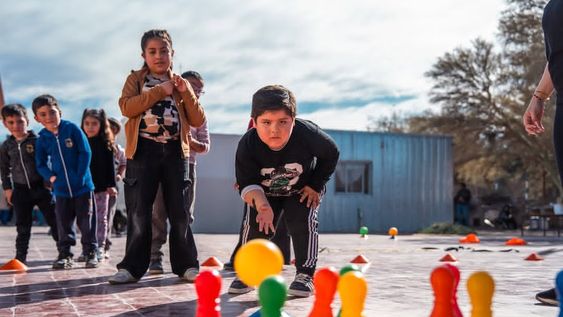 Los chicos de Mogna, en Jáchal, tuvieron su festejo del Día del Niño.