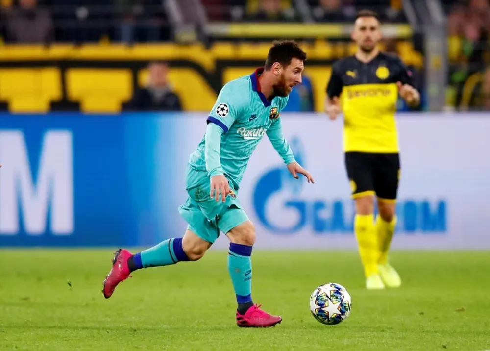Con el ingreso de Messi, el Barcelona empató en Alemania ante el Borussia Dortmund