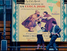 Cueca en acción, María José y Fernando González, la dupla ganadora de la Categoría Adultos.&nbsp;