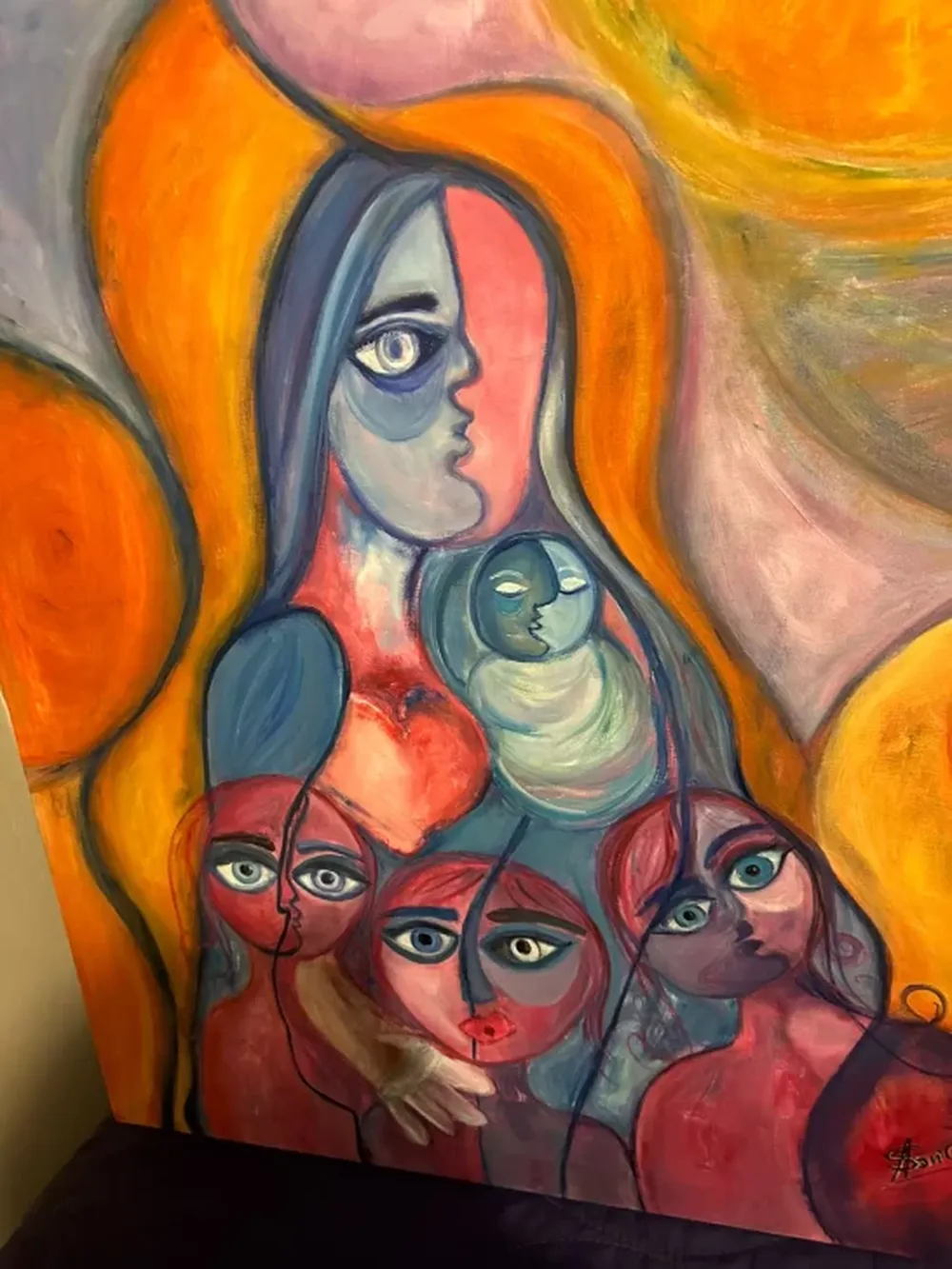 La artista Ana Sánchez Archilla participará de la muestra de Fusionarte en el Centro de Radioterapia San Juan con su obra Madre.