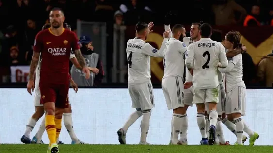 Real Madrid derrotó a la Roma a domicilio y se metió en octavos de final