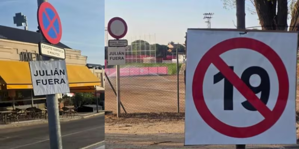 Las pancartas contra Juli&aacute;n &Aacute;lvarez aparecieron en los alrededores de las instalaciones del Atl&eacute;tico de Madrid, con mensajes que ped&iacute;an su salida del club y cuestionaban su continuidad.