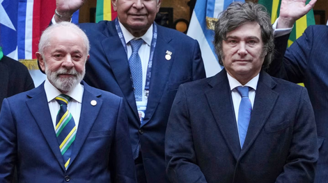 Lula y Javier Milei.