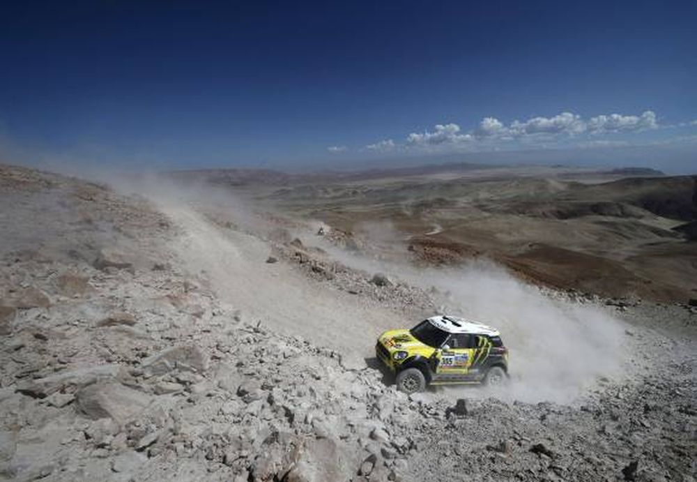 Patronelli, muy  firme en la cima