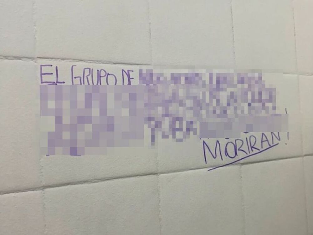 Mensajes intimidatorios.