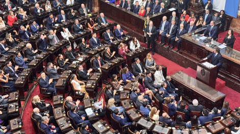 los libertarios sanjuaninos, el orreguismo y una parte del peronismo en la apertura de sesiones de javier milei