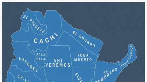El divertido mapa viral que rebautiza a las provincias argentinas según sus pueblos más insólitos