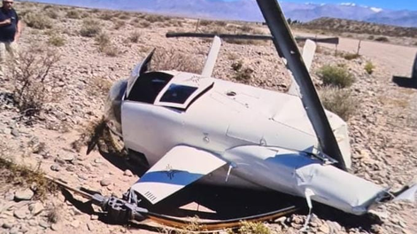 El helicóptero que piloteaba Walter Gallardo.