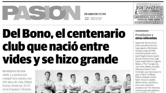 Tapa Pasión 28 de Enero 2026