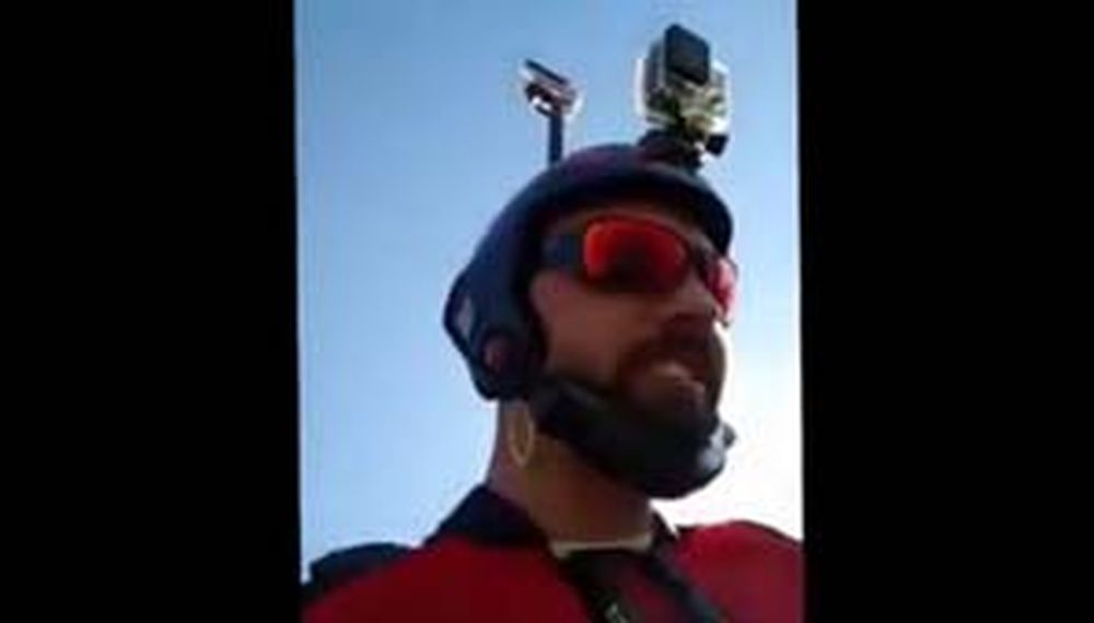 El video con el que un saltador transmitió su muerte en directo