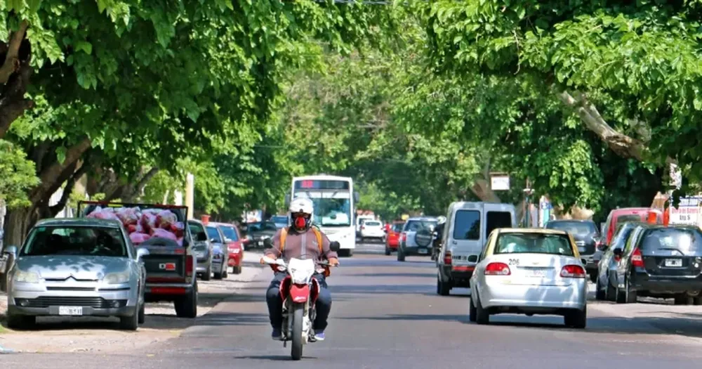 El peligro de una calle angosta muy transitada