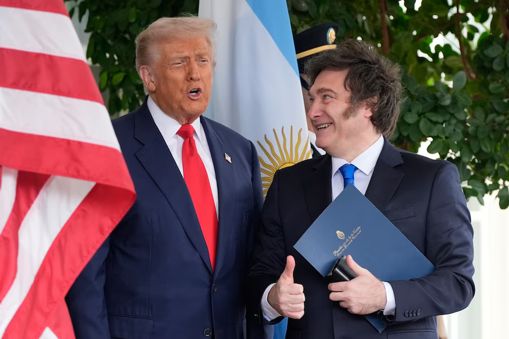 Donald Trump y Javier Milei en la Casa Blanca.