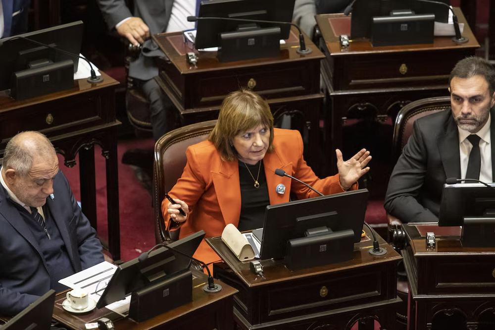 Patricia Bullrich, senadora.