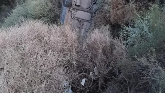 Un vuelco con mucha suerte