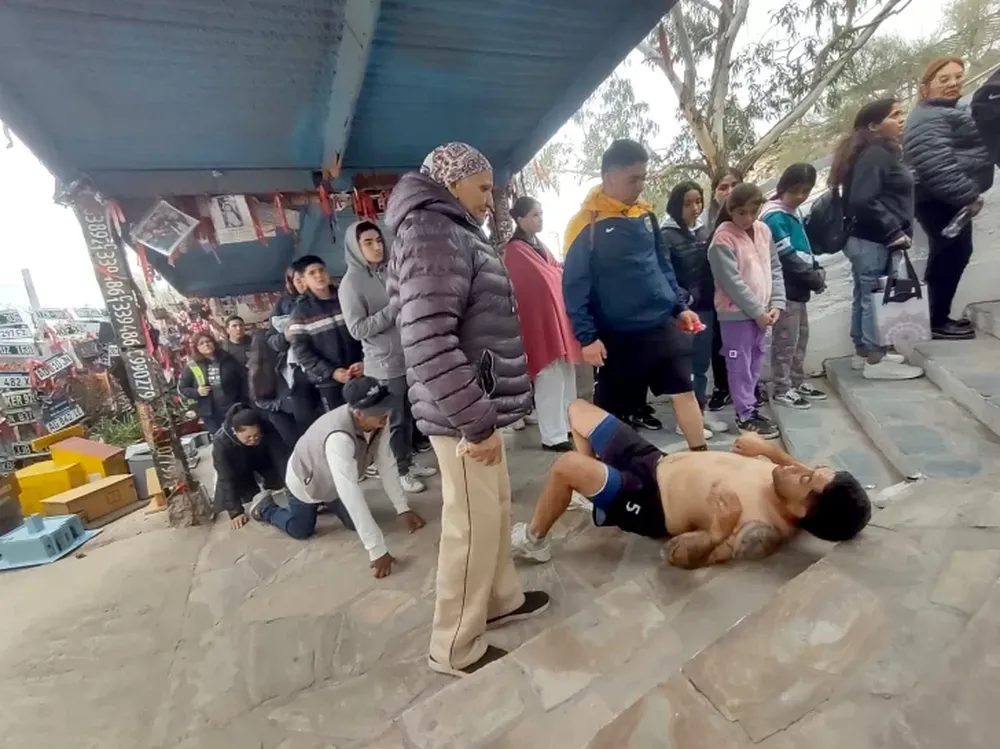 Promesantes redoblaron el sacrificio para darle gracias a la Difunta Correa