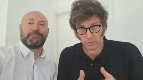 Javier Milei y Spagnuolo.