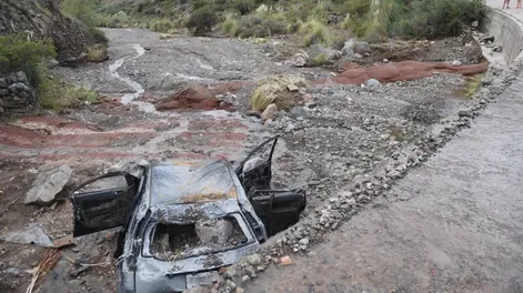 Dos niños y su papá murieron en un trágico alud en Potrerillos