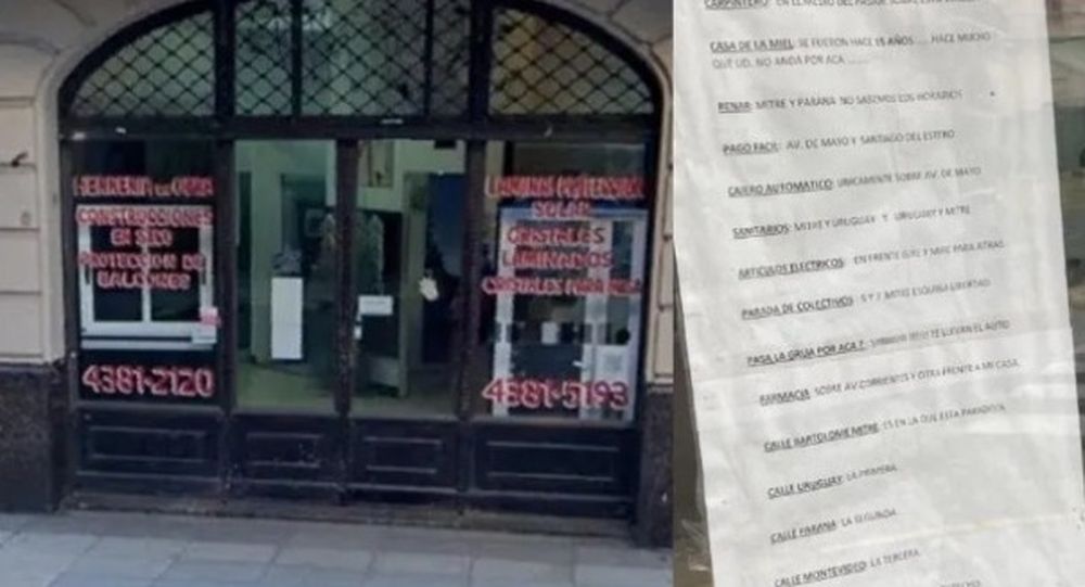 Se cansó de las preguntas, colgó un polémico cartel en la puerta de su local y es viral