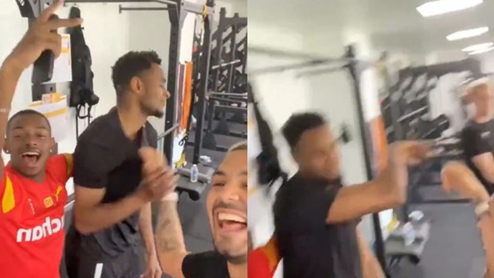 Puso “Muchachos” en un gimnasio francés y despertó la furia de un compañero
