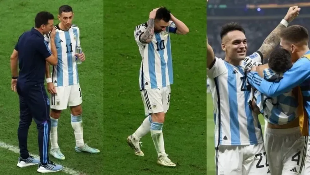 Hitos de la final: la sorpresa de Scaloni, el penal que no fue y la cara de Messi cuando empataron