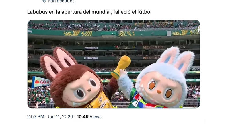Los mejores memes de la inauguración del Mundial 2026: de Shakira reina a la aparición de las Labubus