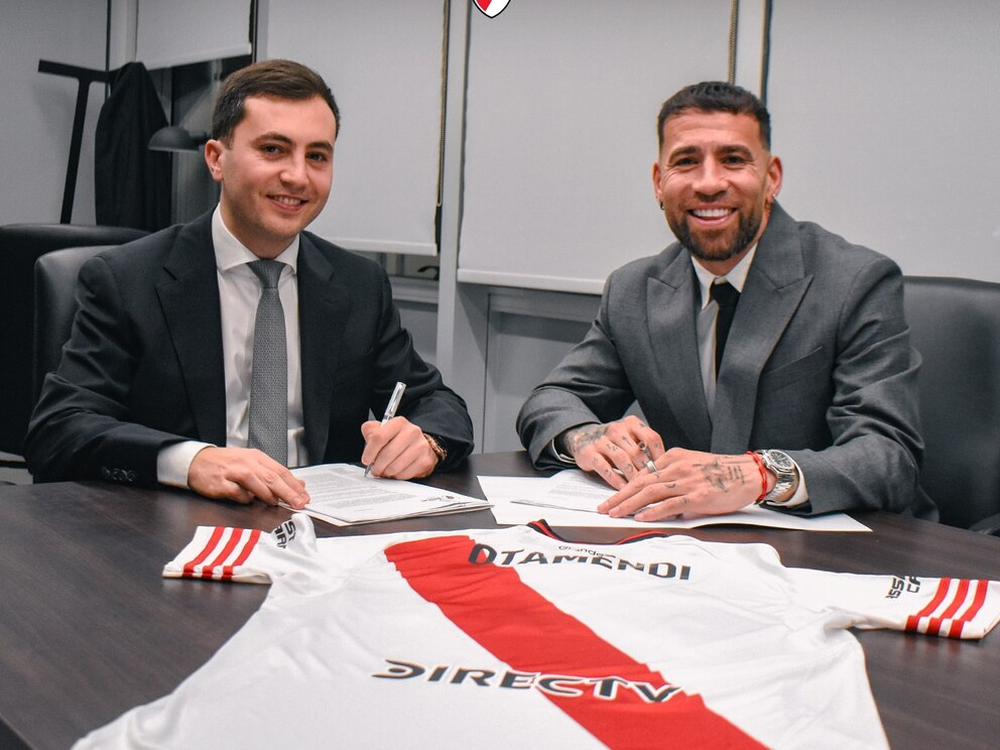 Nicolás Otamendi, el primer refuerzo de River.