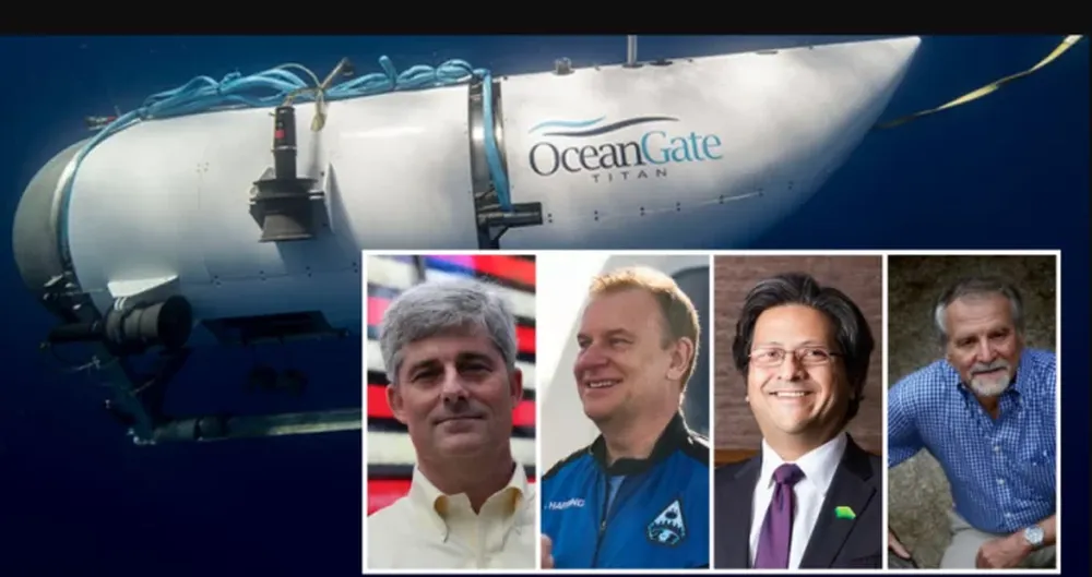 Submarino desaparecido al explorar el “Titanic”: quiénes viajan en su interior