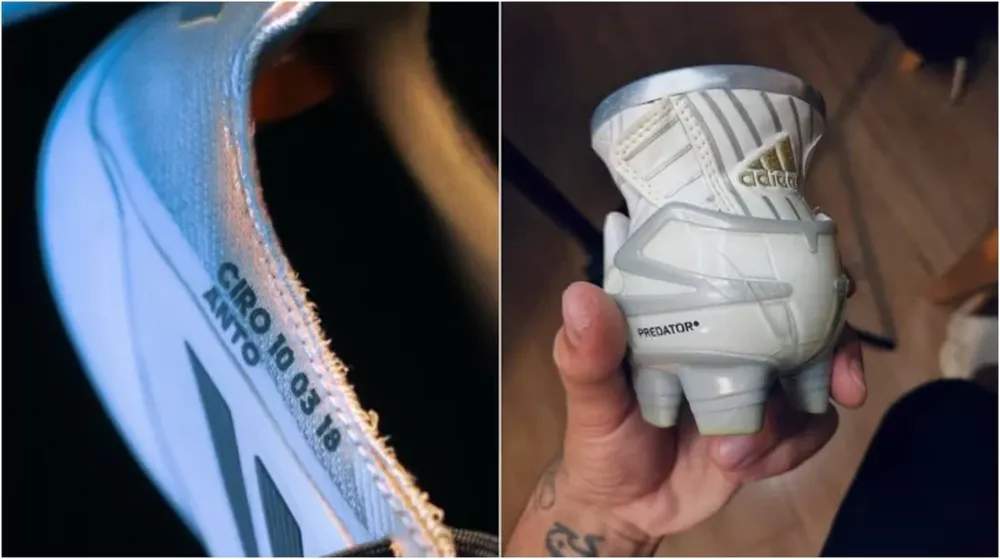 Fueron jugadores de fútbol y crearon un mate con un botín que usó Messi