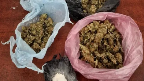 Realizaban maniobras peligrosas en un auto y cuando los detuvieron portaban cocaína y marihuana