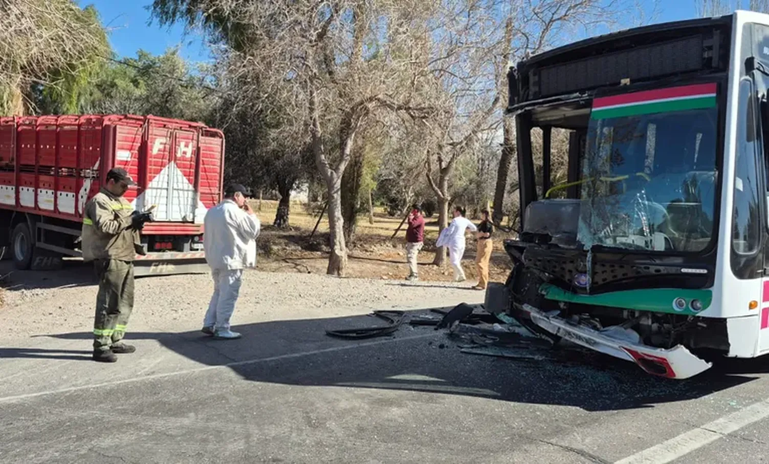 Choque en Ruta 20: investigan si el chofer del colectivo ignoró los gritos de los pasajeros para frenar