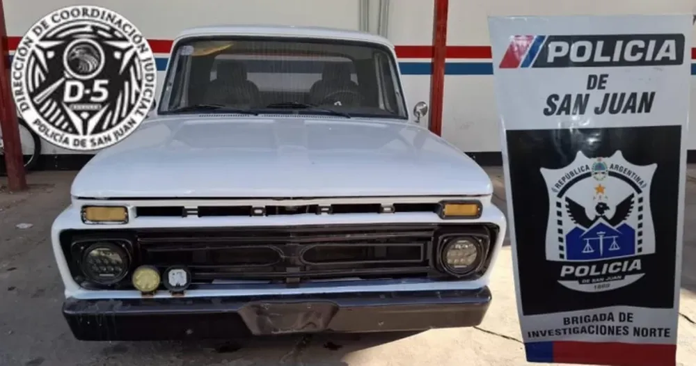 Recuperaron en Pocito una camioneta robada en el barrio Hualilán