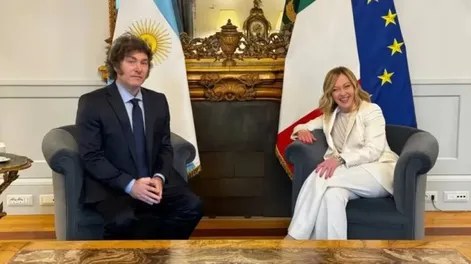 Milei llegó a Roma y se reunirá por sexta vez con Meloni