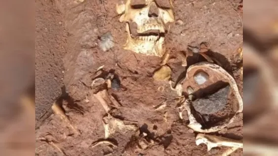 Huesos hallados en Marayes.-