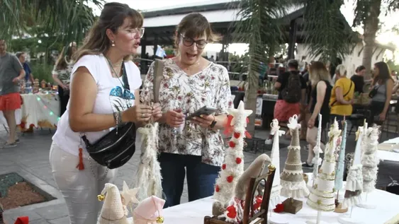 Un andén bien navideño