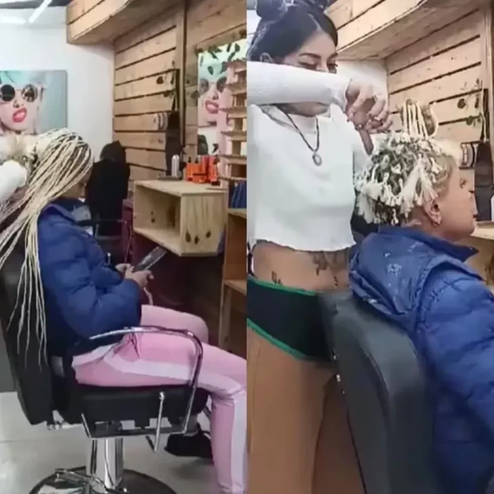 Fue a una peluquería a hacerse trenzas, no quiso pagar y le cortaron el pelo