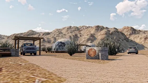El primer glamping en el Valle de la Luna