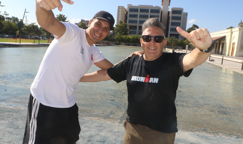 Dos estilos. Tobal viene del Deporte, García del espectáculo y las redes. Una combinación bien sanjuanina para el IRONMAN 70.3