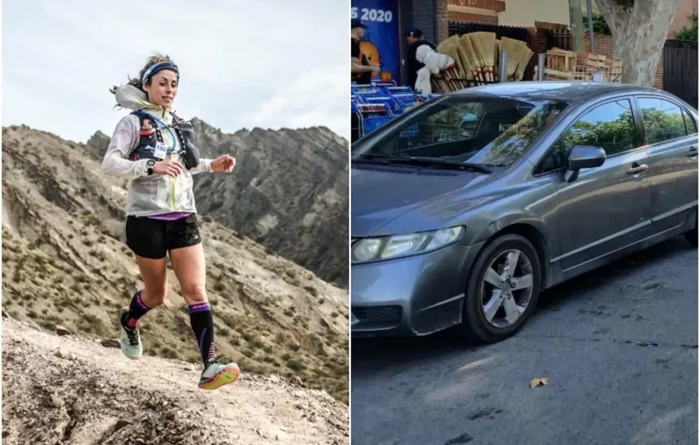 Reconocida deportista sufrió una dura caída después de chocar con la puerta de un auto