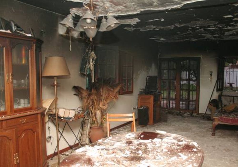 ¿Robaron en una casa y prendieron fuego?