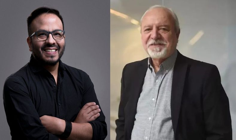 San Juan recibirá a dos reconocidos especialistas en IA: Fredi Vivas (izq), machine learning y ciencia de datos, fundador de RockingData; y Luis Galeazzi (der), ex director ejecutivo de ARGENCOM, una de las voces más influyentes del sector. tecnológico nacional,