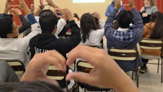 CUPO. Hubo 130 chicos en el taller.