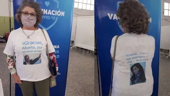 “¡Gracias, Alberto, por envenenarme!”: el mensaje de una jubilada al recibir la 2da dosis de Sputnik