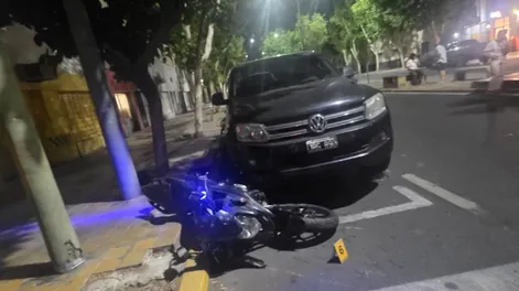 Los vehículos involucrados en el fuerte siniestro vial.