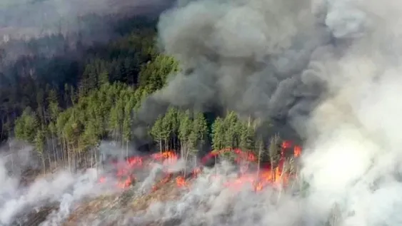 Incendios en la zona de Chernóbil se acercan a los depósitos de residuos radiactivos