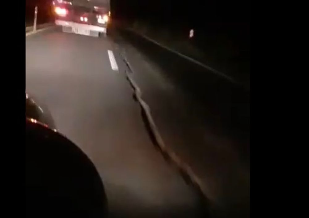 VIDEO: impactante grieta sobre Ruta 40