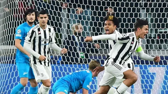 Dos goles de Dybala para la Juventus que pasó a octavos de final de la Liga de Campeones