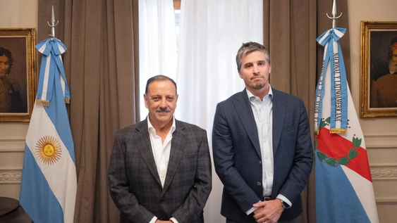Quintela con Morea, reunidos en La Rioja.
