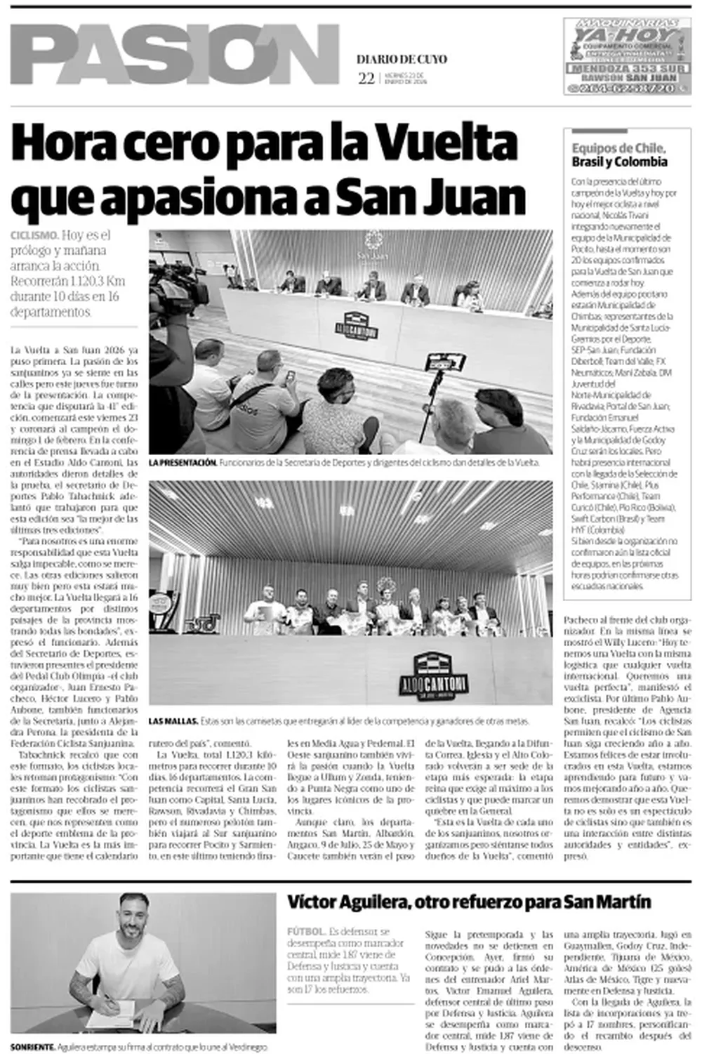 Tapa Pasión 23 de Enero 2026